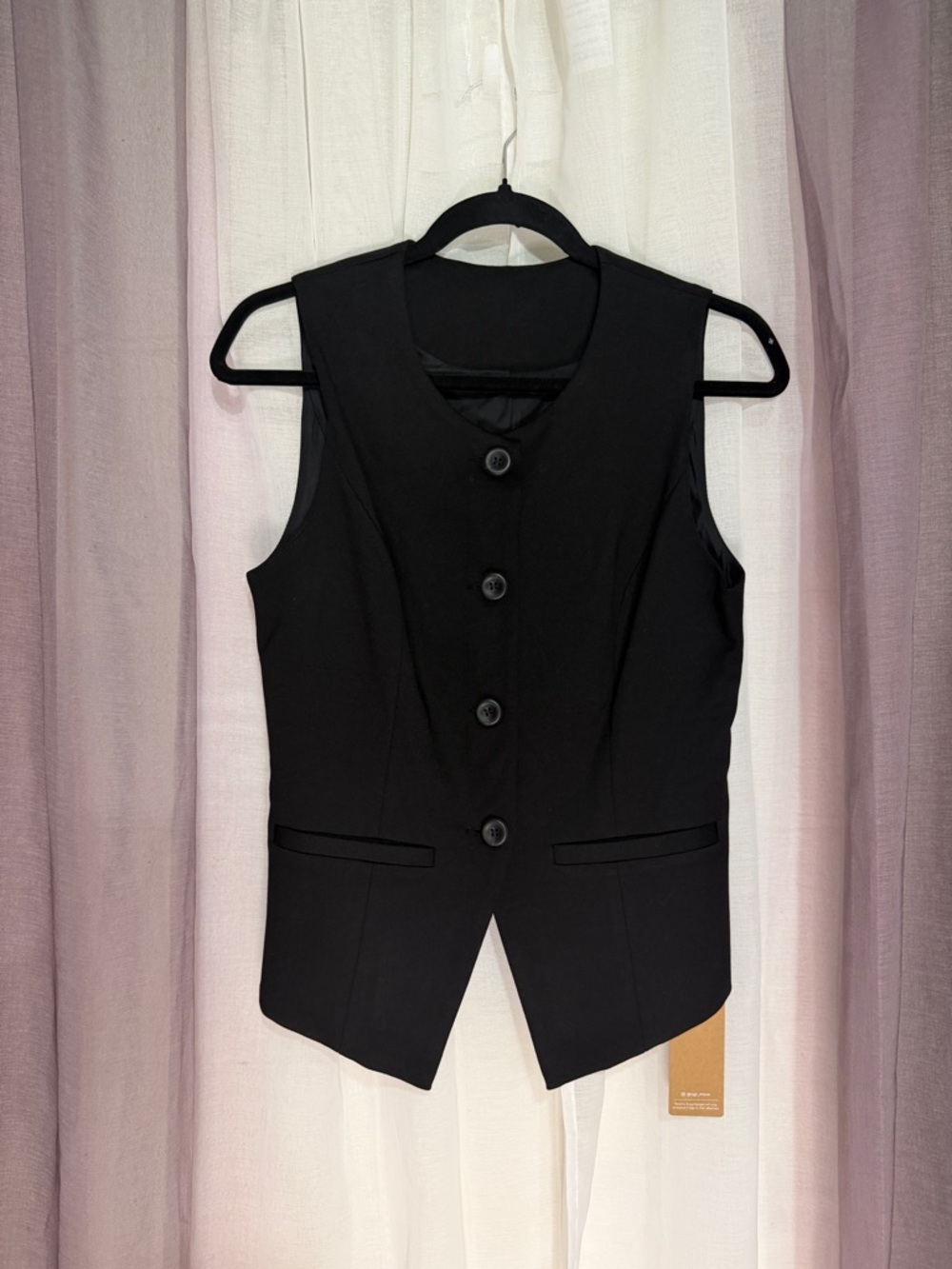OGL Black Tailored Sleeveless Vest - NWT